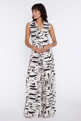 Mono regular fit sin mangas - Blanco