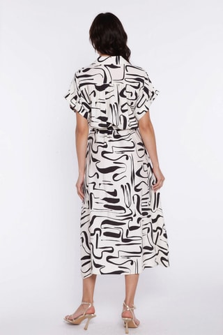 Vestido camisero relaxed - Blanco