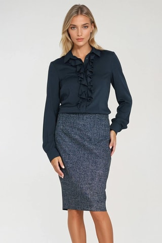 Camisa slim fit - Azul