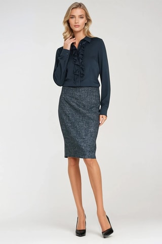 Camisa slim fit - Azul