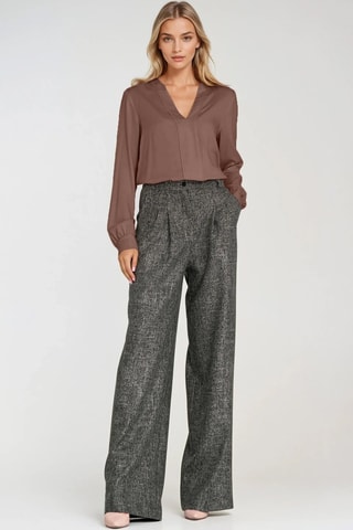 Blusa regular fit - Marrón