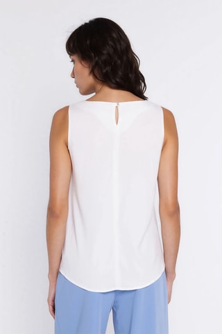 Blusa relaxed sin mangas - Crudo