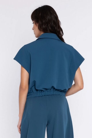 Blazer regular fit - Azul pato