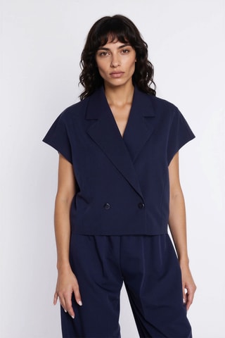 Blazer regular fit - Azul marino