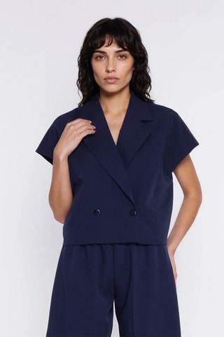 Blazer regular fit - Azul marino