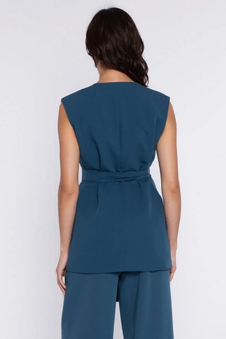 Chaleco regular fit - Azul pato