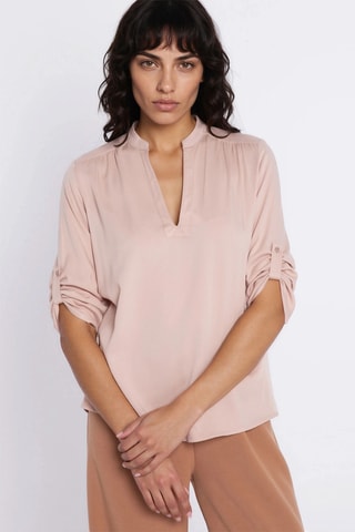Blusa regular fit - Beige