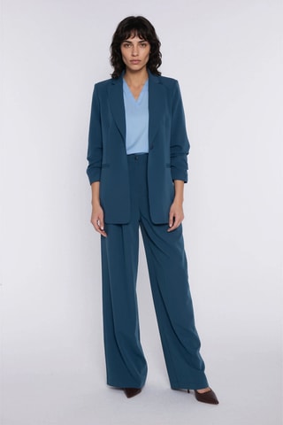 Blusa regular fit sin mangas - Azul