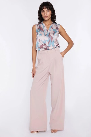 Pantalón wide leg - Beige