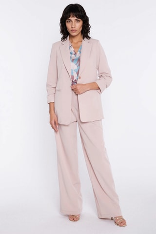 Pantalón wide leg - Beige