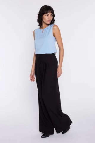 Pantalón wide leg - Negro