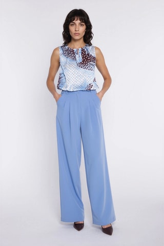 Pantalón wide leg - Azul