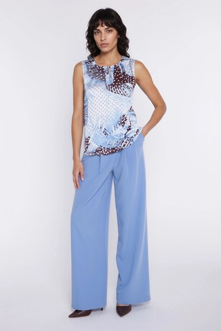 Pantalón wide leg - Azul
