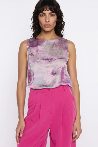 Blusa relaxed sin mangas - Rosa