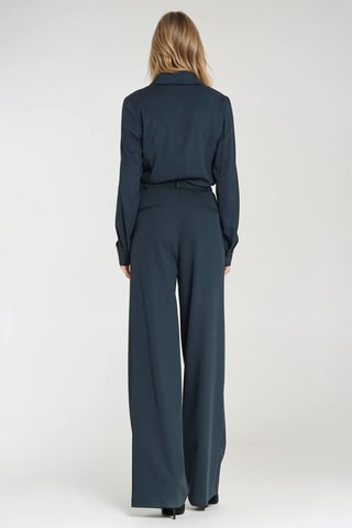 Pantalón wide leg - Azul