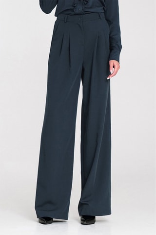 Pantalón wide leg - Azul