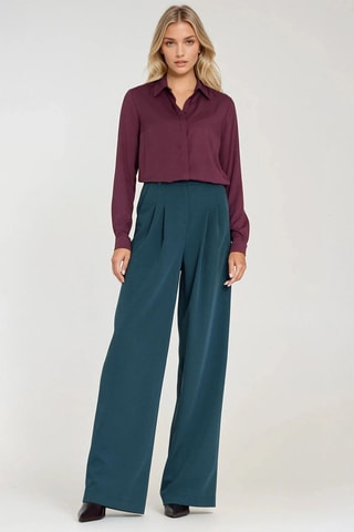 Pantalón wide leg - Azul