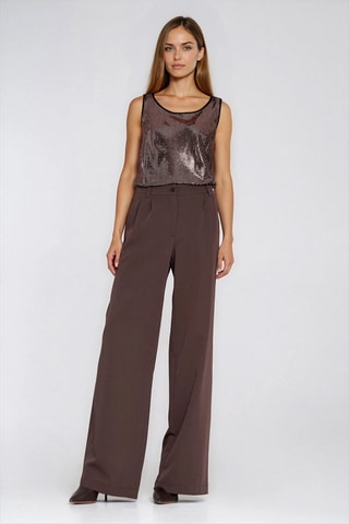 Blusa regular fit - Marrón