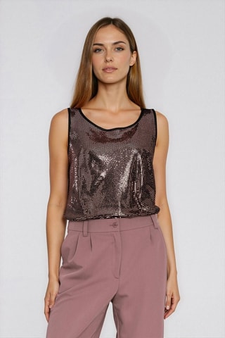 Blusa regular fit - Marrón