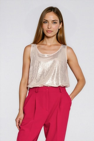 Blusa regular fit - Beige