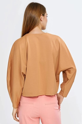 Blusa oversize - Marrón