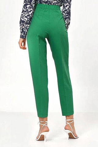Pantalón carrot de tiro alto - Verde