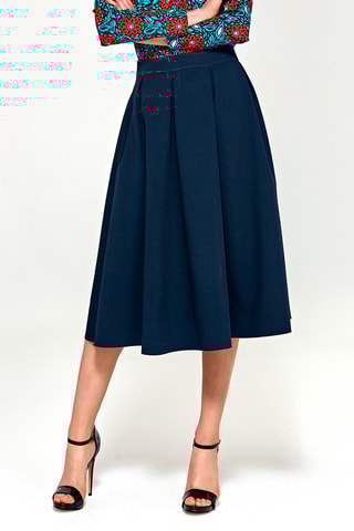 Falda plisada - Azul