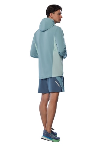 Runningjasje met Capuchon - Blauwgrijs