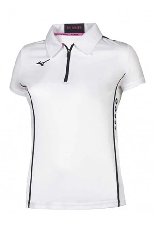 Tennispolo - Wit en Marineblauw