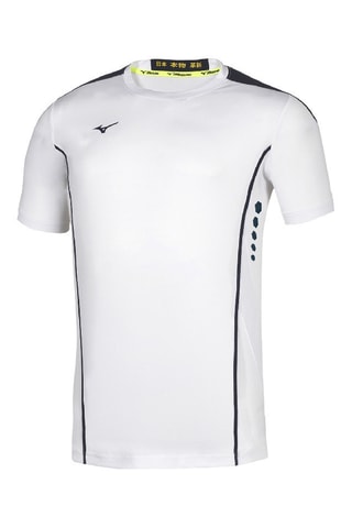 Tennisshirt - Wit en Marineblauw