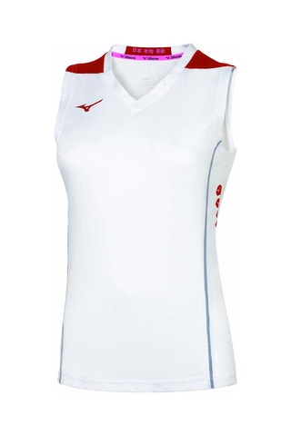 Tennisshirt - Wit en Rood