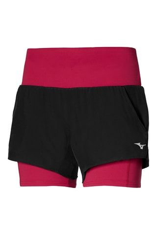 Hardloopshort Hoge Taille - Fuchsia en Zwart