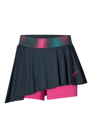 Asymmetrische Trainingsrok - Nachtblauw en Fuchsia