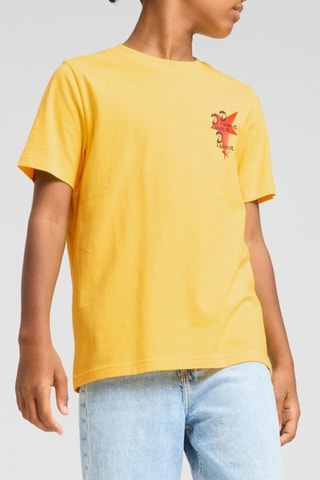 Camiseta regular fit Road To Unity - Amarillo