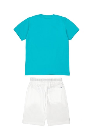 Tshirt et short - Blanc et bleu
