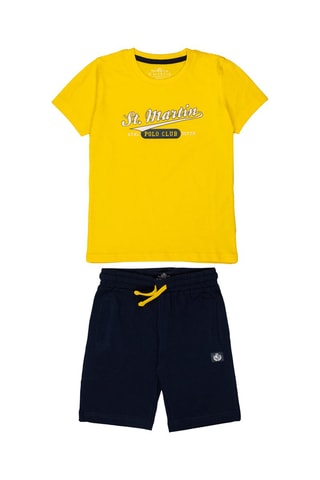 Tshirt et short - Bleu et jaune