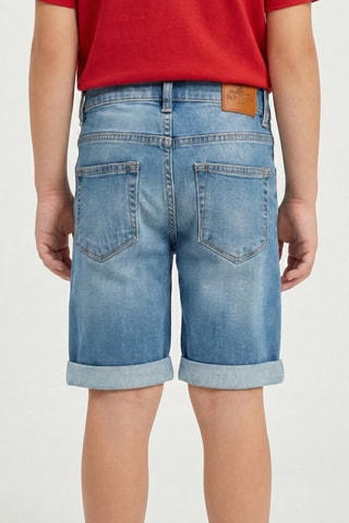 Bermuda en jean regular - Bleu