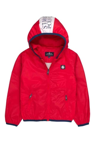 Coupevent  à capuche - Rouge