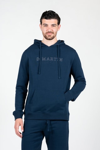 Sweat à capuche - Bleu