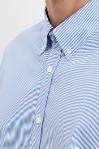 Chemise rayée - Blanc et bleu