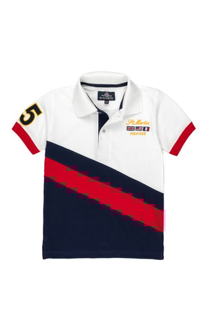 Polo - Blanc et bleu