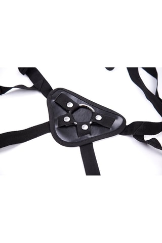 Arnês para dildo em couro Preto