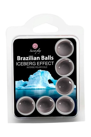6 bolas de massagem brasileiras Frio polar intenso
