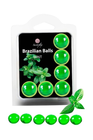 6 sfere brasiliane da massaggio - Menta