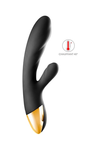 Vibrador Rabbit waterproof Preto - 18,9 cm