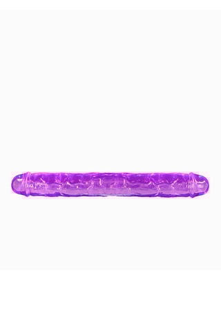 Dildo duplo flexível 
Violeta - 34,5 cm