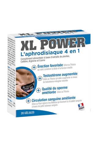 XL Power l'aphrodisiaque 4-en-1 20 gélules