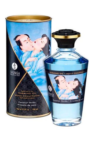 Huile de massage chauffante comestible - Noix de coco - 100 ml