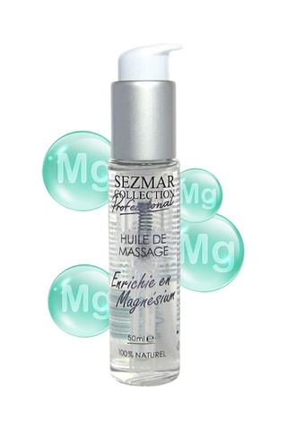 Óleo de massagem profissional rico em magnésio 100% natural - 50 ml