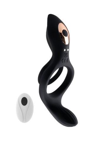 Cockring vibrador telecomandado Titan - Preto